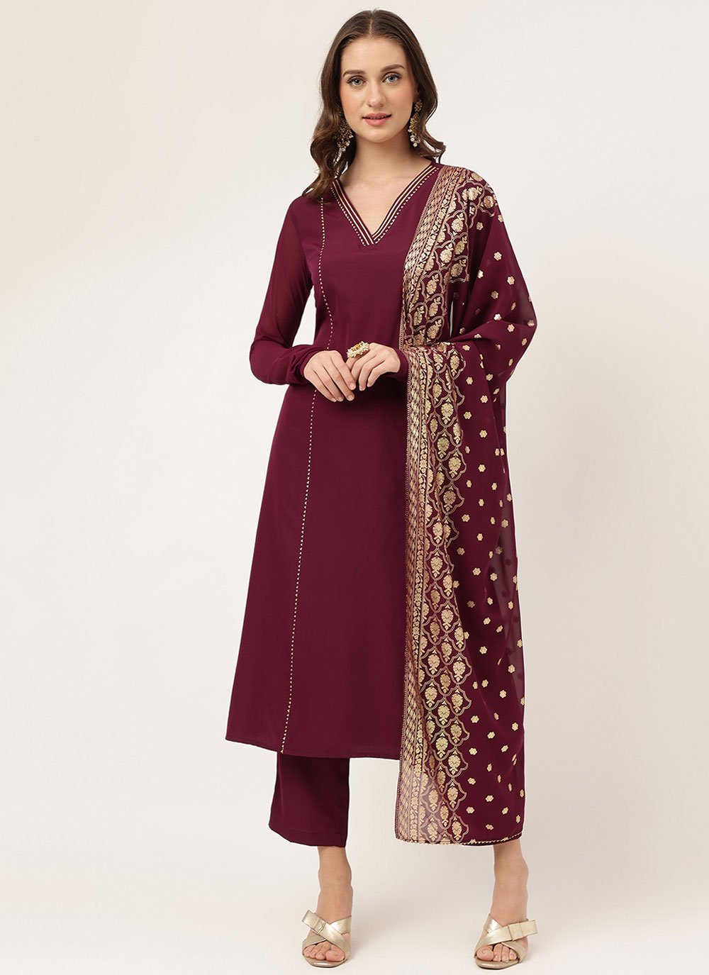 Popular $26 - $39 - Firozi Punjabi Silk Plain Salwar Kameez and Firozi Punjabi  Silk Plain Salwar Suit Online Shopping