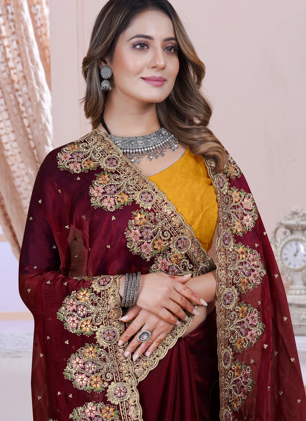 Buy Reception Sarees Online - Explore luxurious sarees for your special day  – Love Summer