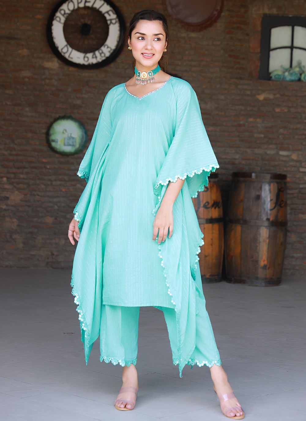 Mirror Cotton Readymade Designer Salwar Suit