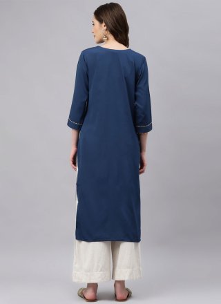 Morpeach  Buttons Rayon Party Wear Kurti