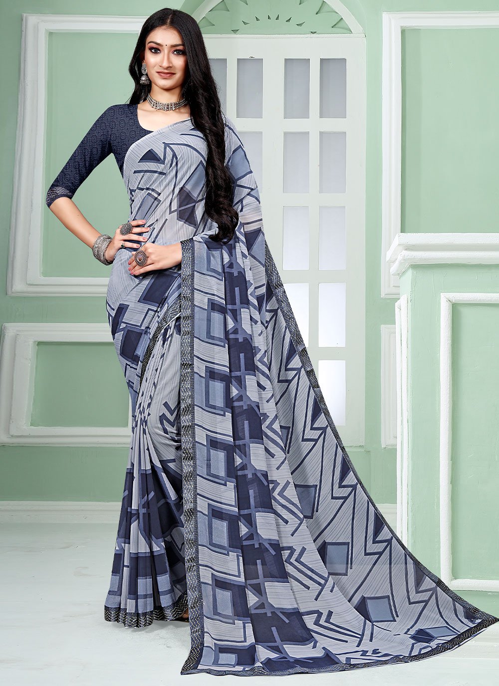 Saree gown outlet craftsvilla