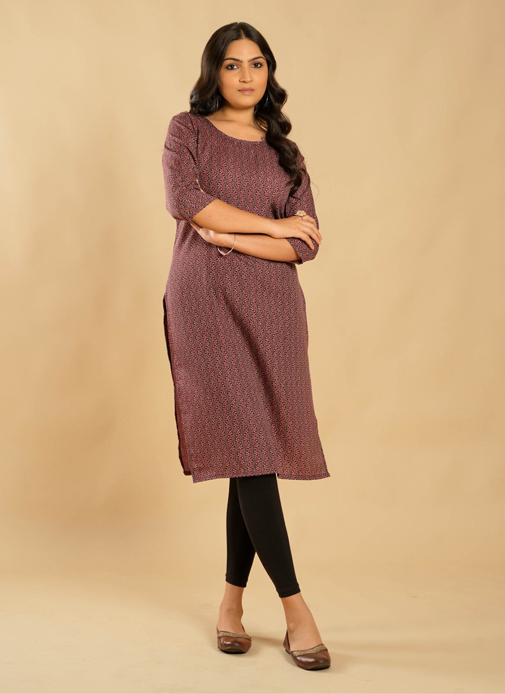 Yellow mul cotton kurti