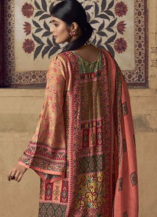 Multi Colour Digital Print Festival Pakistani Salwar Suit