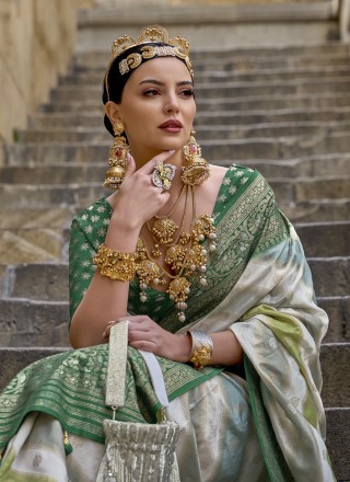 Multi Colour Fancy Silk Designer Saree