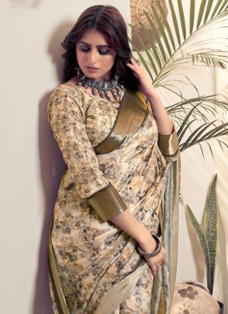 Multi Colour Giccha Silk Saree