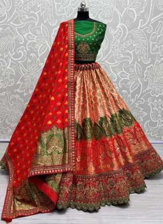 Multicolor Lehenga - Etsy