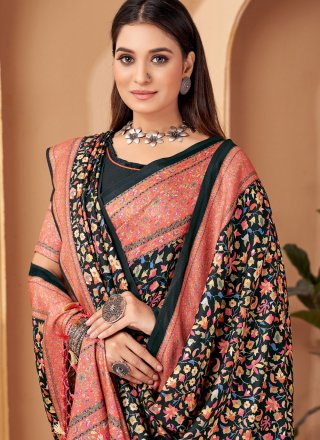 Multi Colour Pashmina Classic Sari