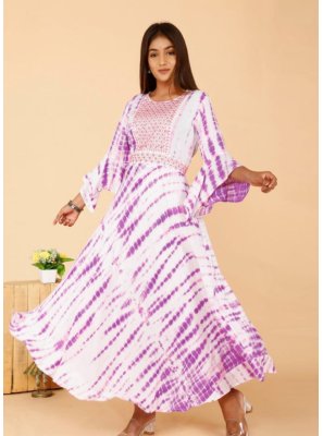 Multi Colour Printed Casual Kurti
