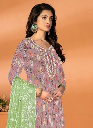Multi Colour Printed Cotton Salwar Suit