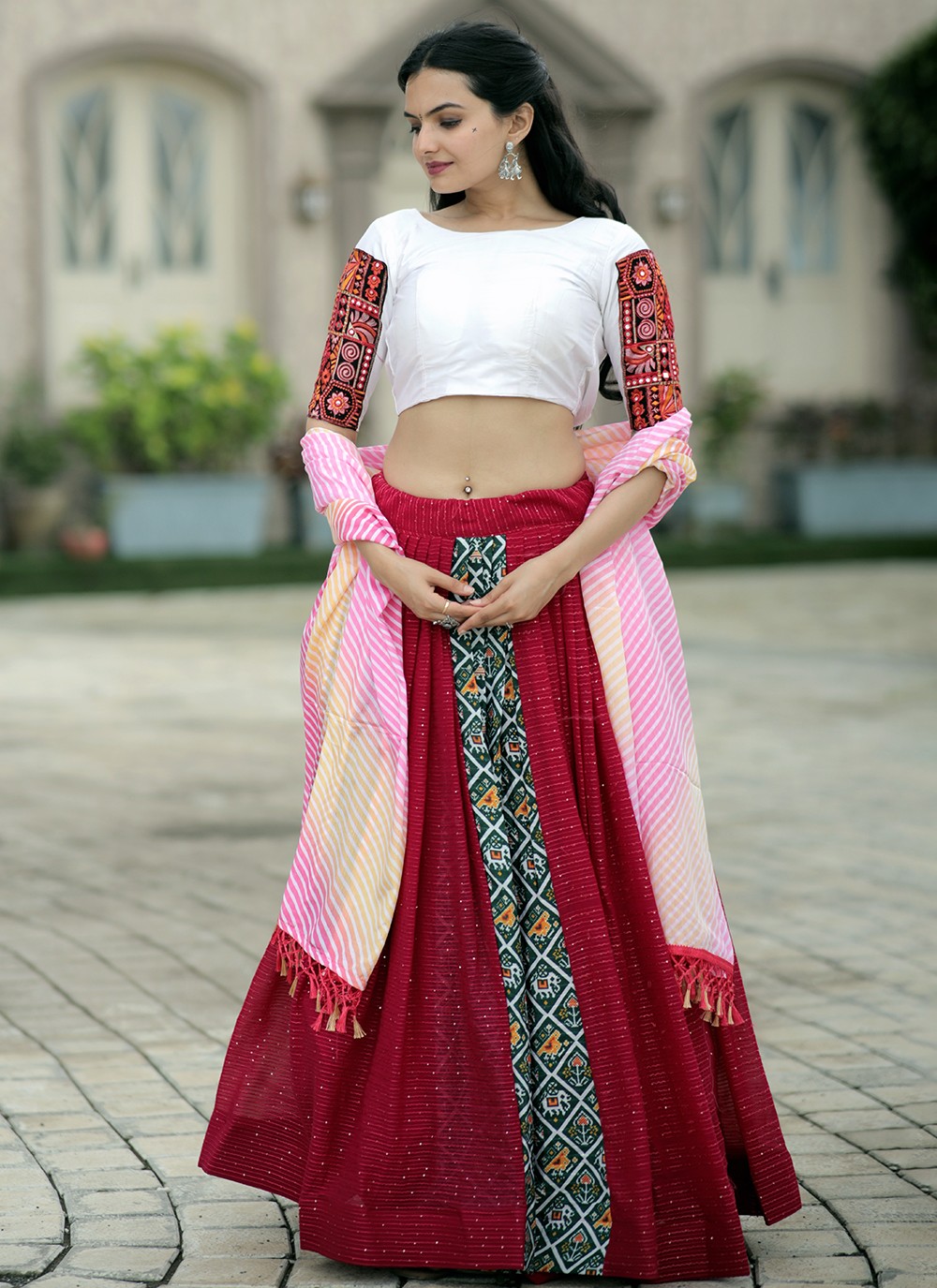 Buy Crop Top Lehenga Choli Online For Women @ Best Price In India | YOYO  Fashion