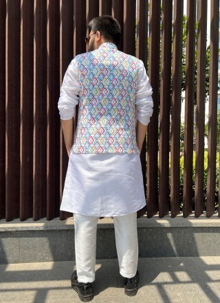 Multi Colour Sequins Nehru Jackets