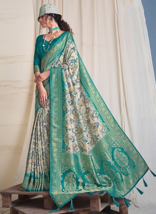 Multi Colour Silk Classic Sari