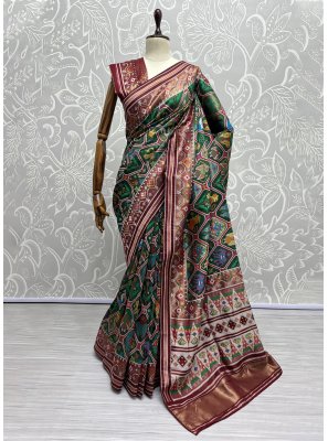 Multi Colour Weaving Designer Saree