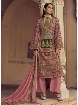 Muslin Multi Colour Pakistani Suit