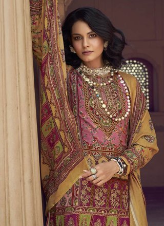 Muslin Multi Colour Salwar Suit