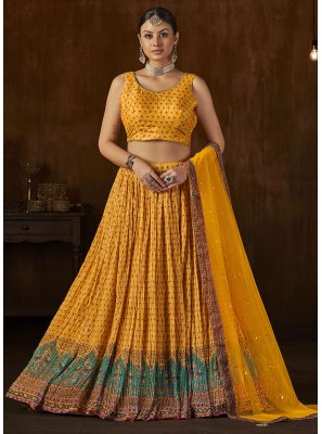 Mustard Crush A Line Lehenga Choli