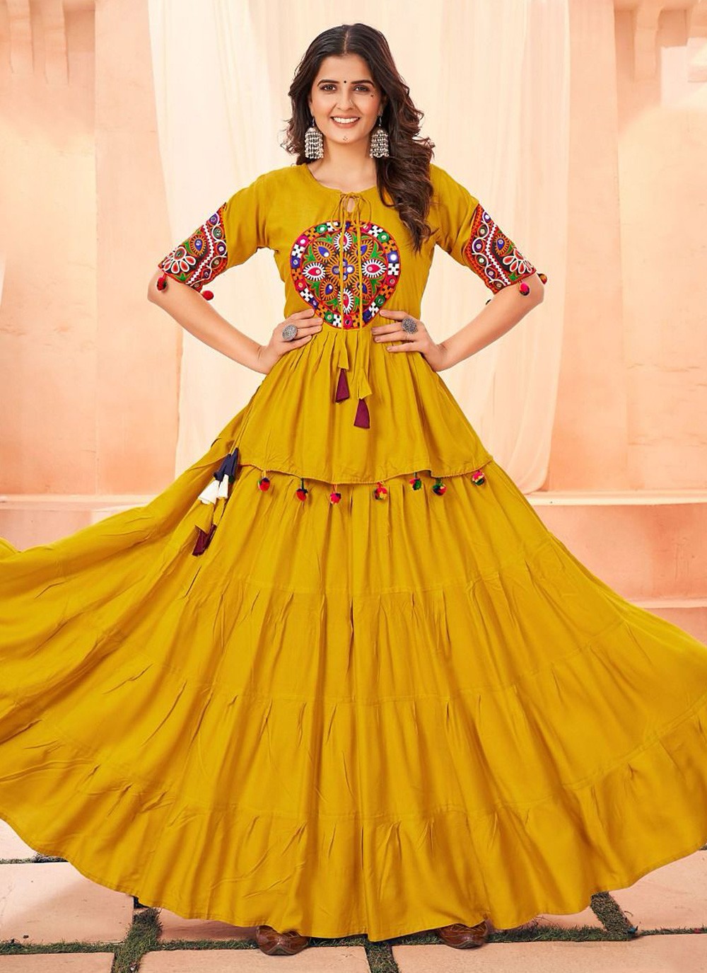 Frock style cheap choli