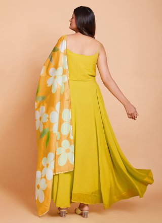 Mustard Trendy Gown