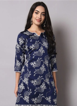 Navy Blue Festival Salwar Kameez