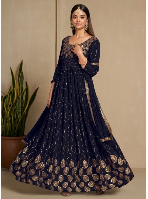Navy Blue Gown