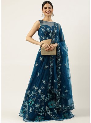 Net Embroidered Lehenga Choli