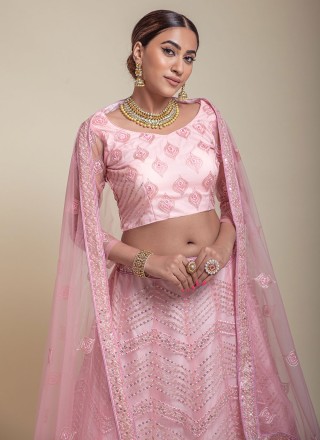 Net Rose Pink Trendy Lehenga Choli