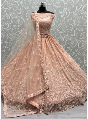 Net Wedding Designer Long Lehenga Choli