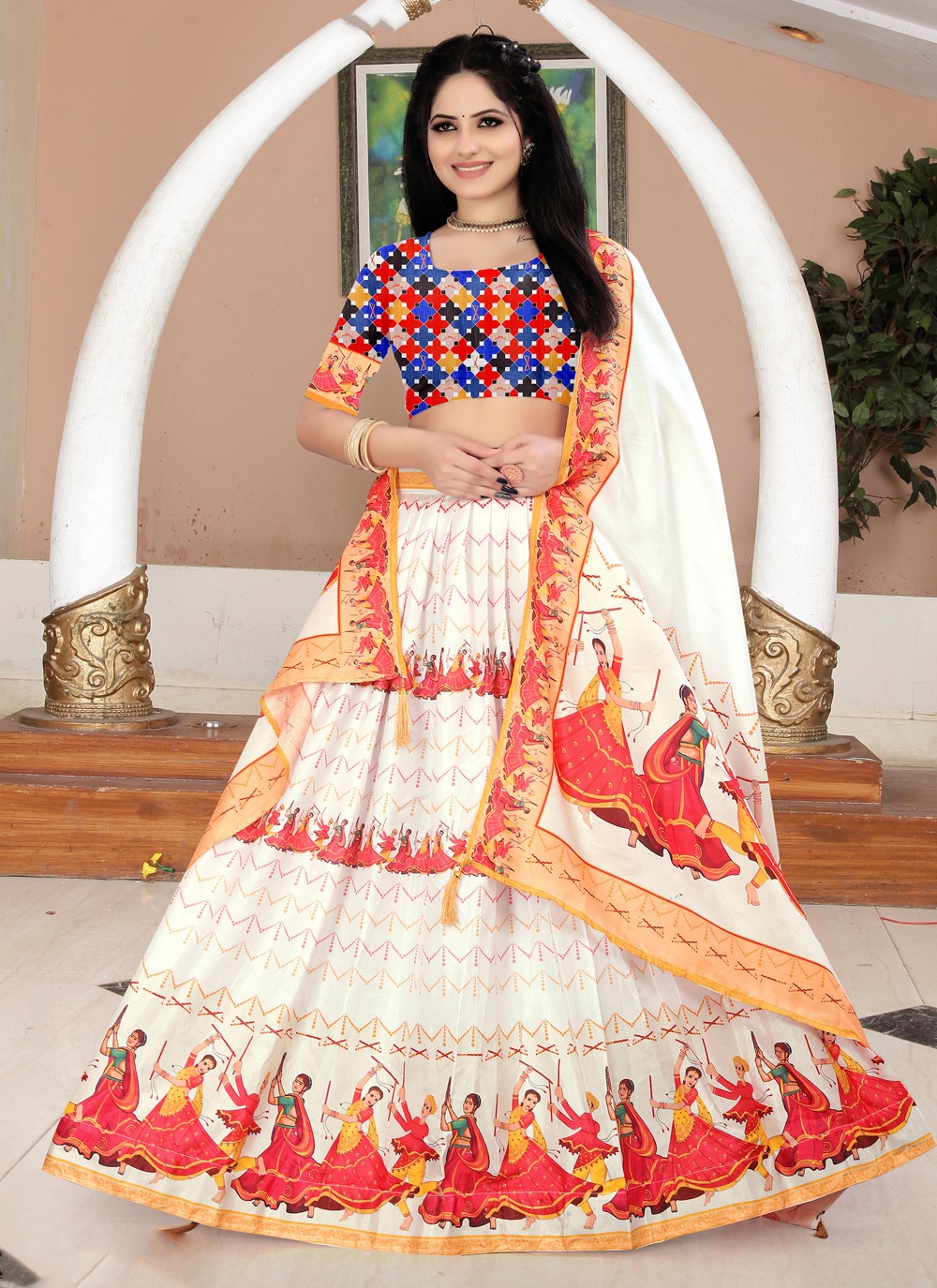Buy Inina Chanderi Lehenga Set online in India at Best Price | Aachho