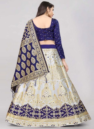 Off White Festival Trendy Lehenga Choli
