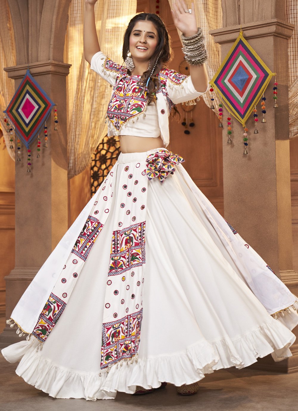 Buy Off White Designer Wedding Wear Lehenga Choli | Wedding Lehenga Choli
