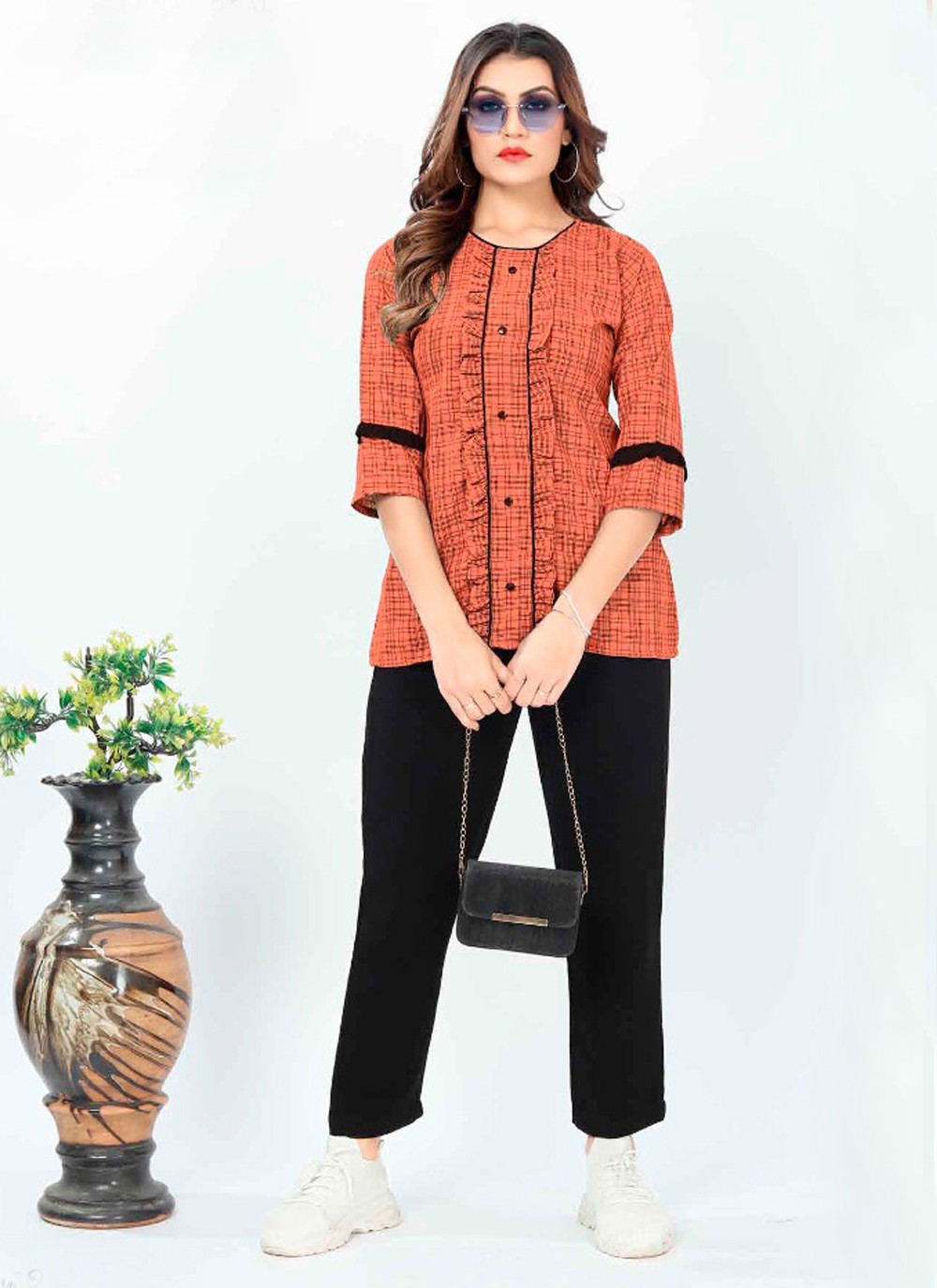 Party wear clearance kurti with jeans