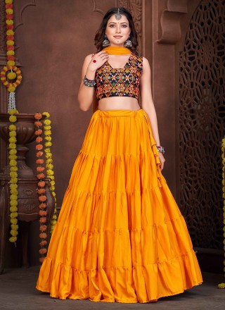 Buy Orange Lehenga Choli For Baby Girl Online In India At Discounted Prices
