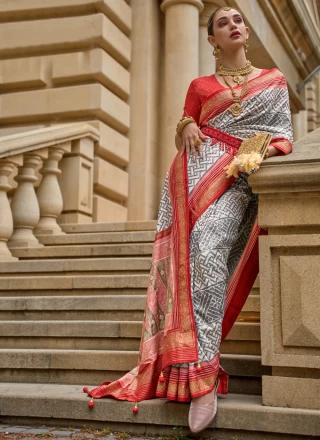 Patola Print Multi Colour Classic Saree