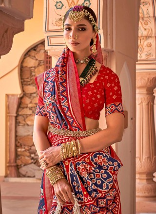 Patola Silk  Multi Colour Classic Saree