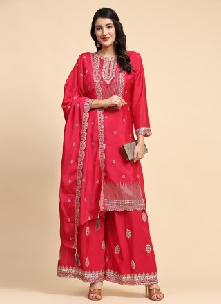 ISHIEQA's Aari work Red Georgette Sherwani style Kurti - DC0401B | Long  kurti designs, Red kurti design, Dress indian style