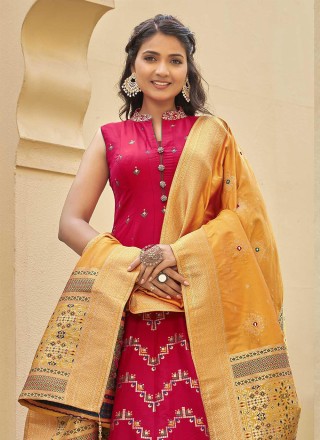 Pink Color Readymade Gown