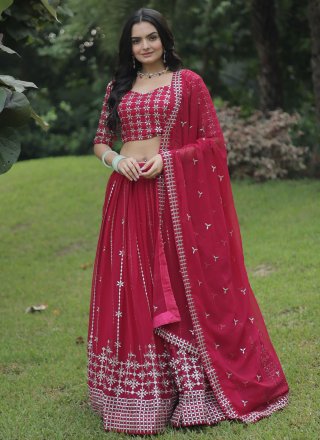 Buy Black Colored Wedding Wear Embroidered Satin Lehenga Choli Online At  Zeel Clothing