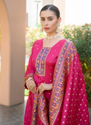 Pink Festival Pant Style Suit