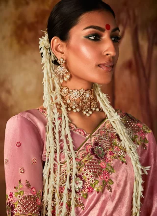 Pink Kanjivaram Silk Trendy Saree