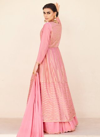 Pink Readymade Lehenga Choli