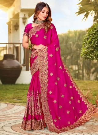Pink Saree