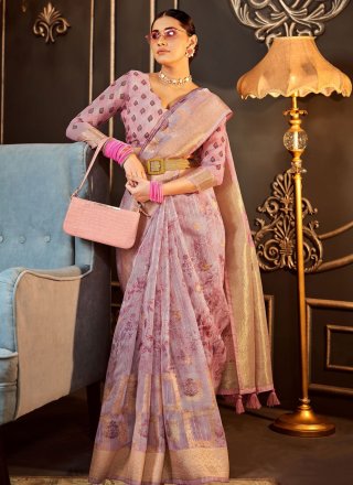 Pink Silk Classic Sari