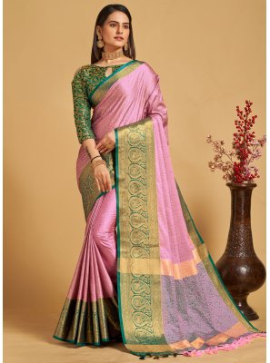 Pink Trendy Saree