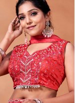 Pink Viscose Readymade Lehenga Choli