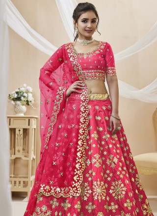 Pink Wedding Designer Lehenga Choli