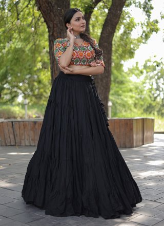 Plain Rayon Trendy Lehenga Choli