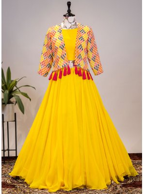 Plain Sangeet Readymade Lehenga Choli