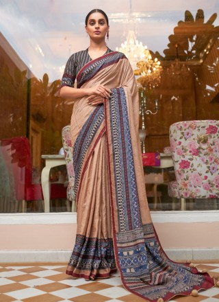 Khadi printed hotsell silk sarees