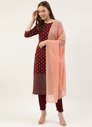 Invigorating Bhagalpuri Silk Designer Palazzo Salwar Suit | Attractive  dresses, Indian outfits, Indian dresses