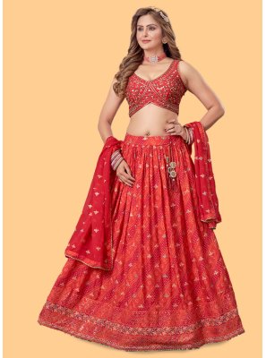 Printed A Line Lehenga Choli
